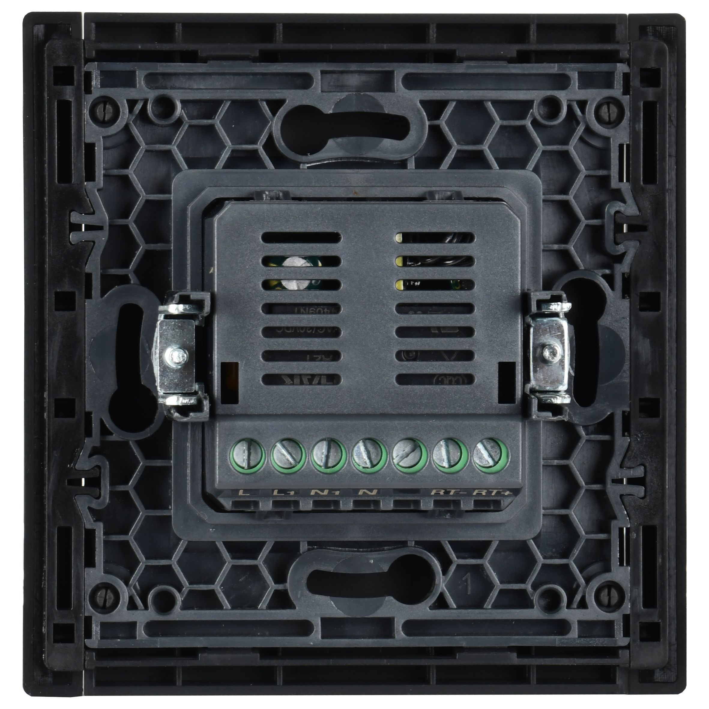             FORTE&PIANO Индикациясы бар электронды термостат FP152 қара ИЭК    