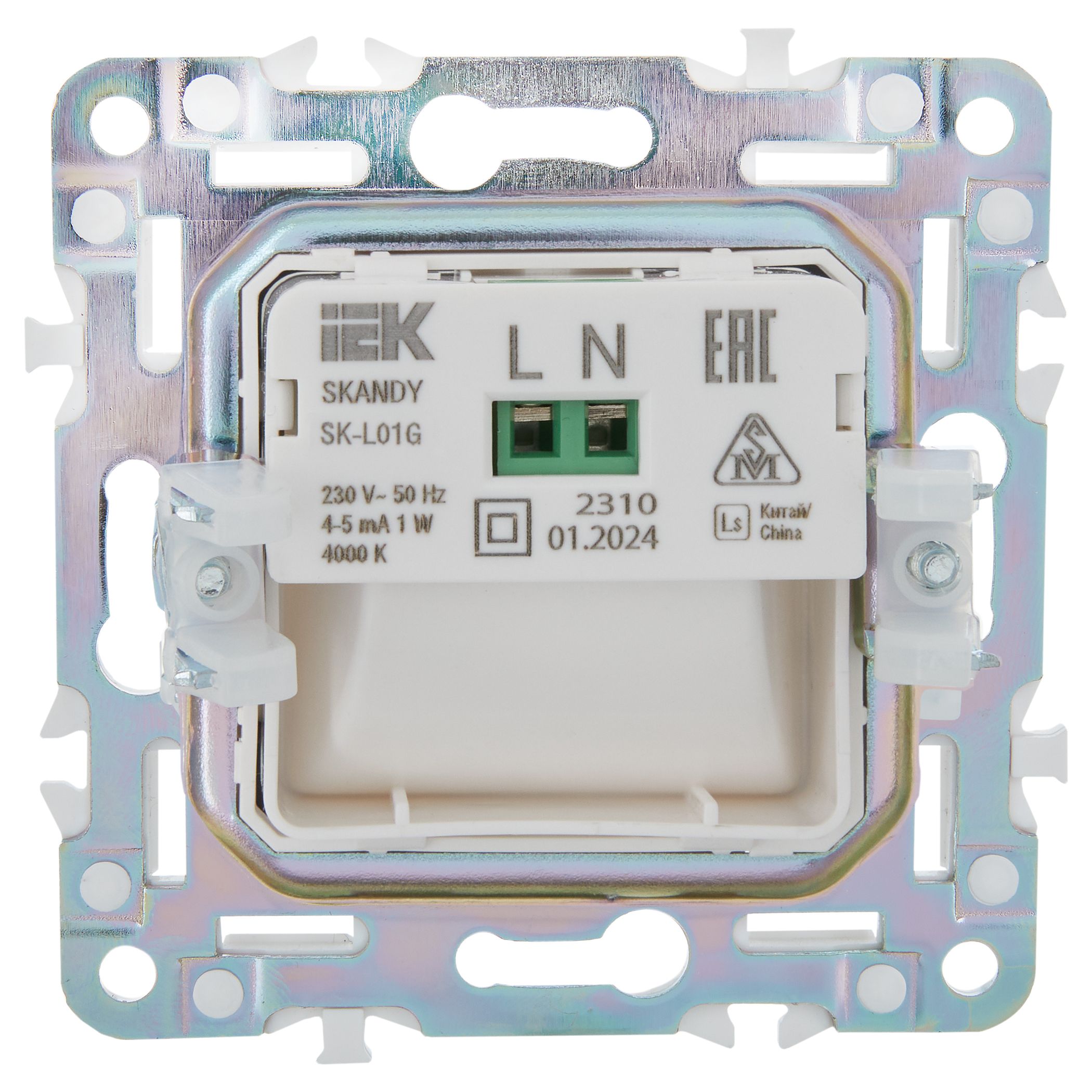             SKANDY Кіріктірілген жарықдиодты жарықтандыру SK-L01G графит IEK    