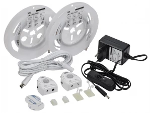 Комплект светодиодной подсветки 'Сделай сам' (лента LED 2х1,2м LSR-2835WW60-4,8-IP20-12В + драйвер +