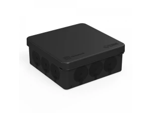 Коробка распределительная двухкомпонентная безгалогенная черная 100*100*40 Промрукав 60-0303-9005