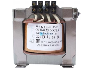 ОСО-0,25 УХЛ3 220/24, IP00, трансформатор