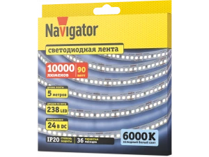 Лента СД NLS-2835CW240-18-IP20-24V 5м 95 299 Navigator