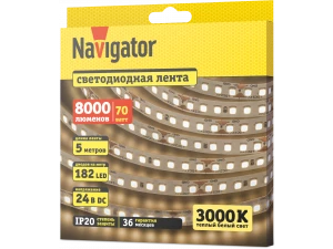 Лента СД NLS-2835WW182-14-IP20-24V 5м 95 309 Navigator