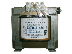 ОСО-0,25 УХЛ3 220/36, IP00, трансформатор