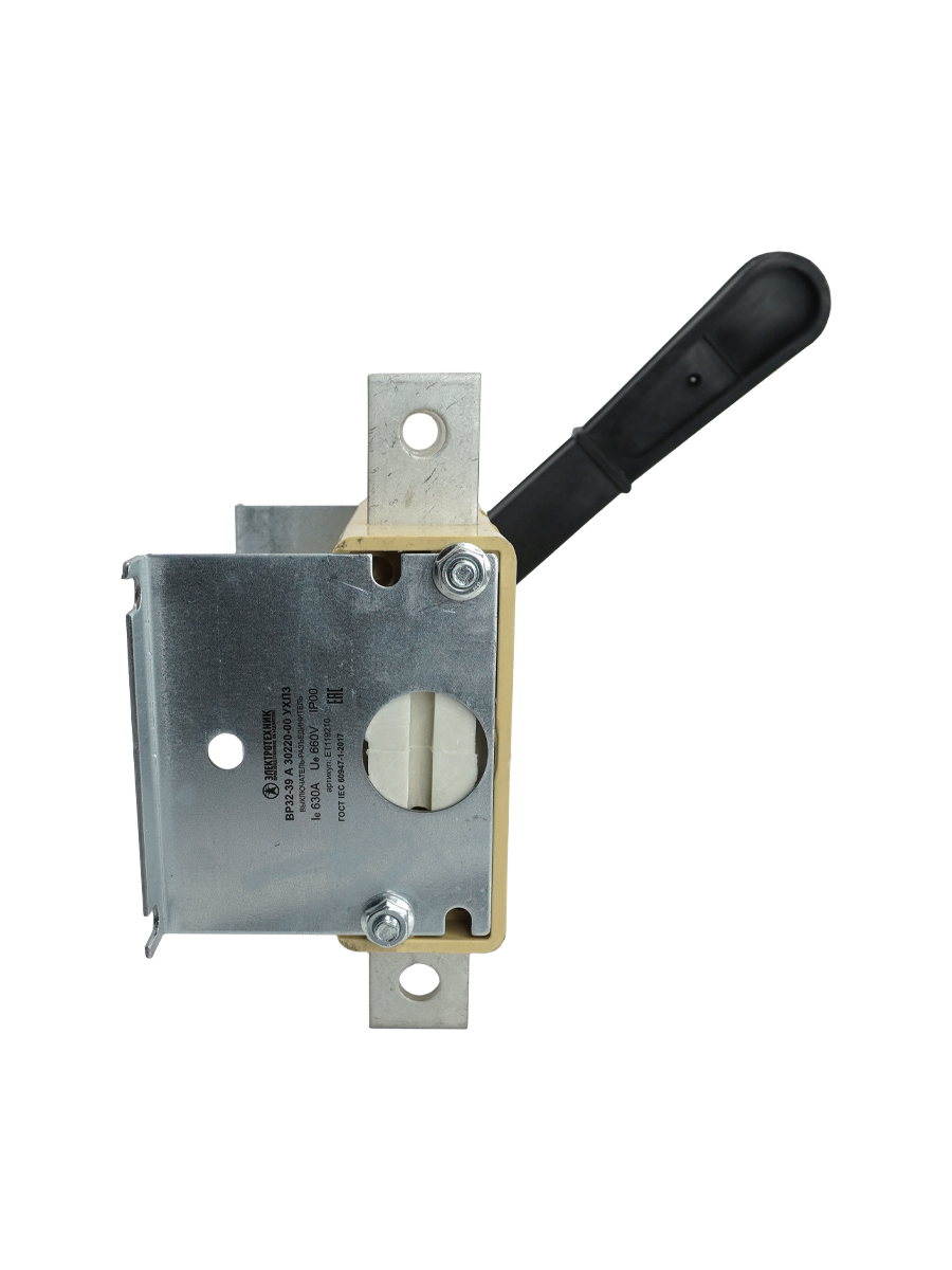             ВР32-39 А 30220-00 УХЛ3, 630А, алынбайтын, бүйірлі тұтқа, 3 қалыпты, 1 бағытты, IP00  (ЭТ)(Қытай)    