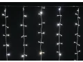 Гирлянда шымылдық 1,5х1,5м 160 жарықдиод, жылы ақ жарық IP20 селдір бау 3м 230В транзит IEK