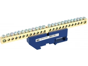 Шина N 'ноль' на DIN-изол ШНИ-8х12-24-Д-С IEK