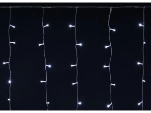 LIGHTING Гирлянда бахрома 4,5х0,7м 200 светодиодов теплый белый свет IP44 прозрачный шнур 3м 230В тр