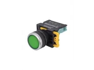 ВК22-EA31-65У1, зелёный, 1НО, цилиндр, d22мм, IP65  (ЭТ)