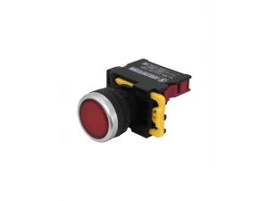 ВК22-EW3462-65У1, красный, 1НЗ, цилиндр, с подсветкой 220В, d22мм, IP65  (ЭТ)