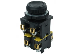 КЕ-012/3, черный, 2з+2р, цилиндр, IP40, 10А, 660В, Выключатель кнопочный  (ЭТ)