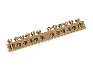 Шина PEN 'земля-ноль' 6х9мм 6/1 (6групп/крепеж по центру) IEK