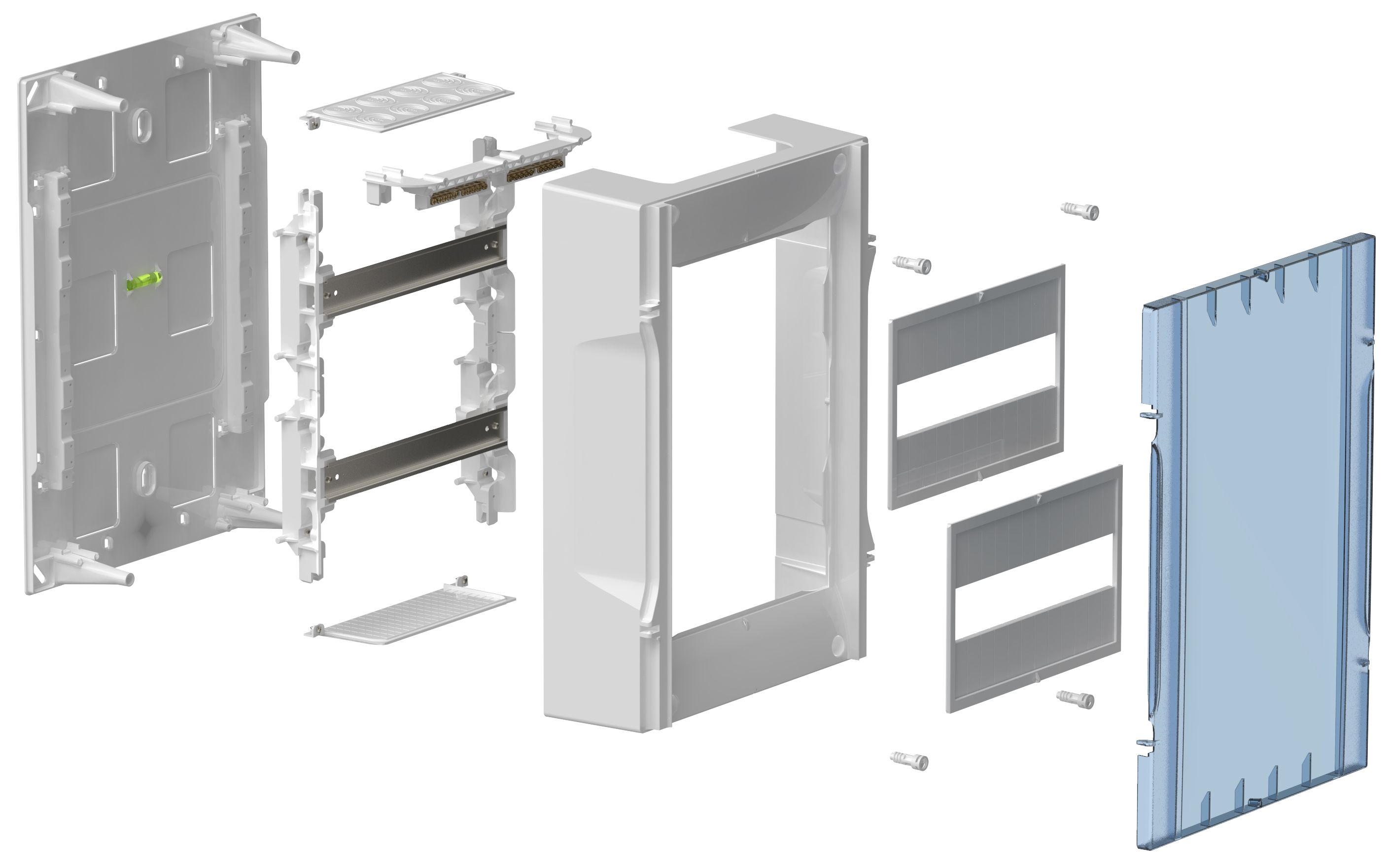             KREPTA Корпусы пластикалық ЩРН-П-24 ақ есік IP40 IEK    