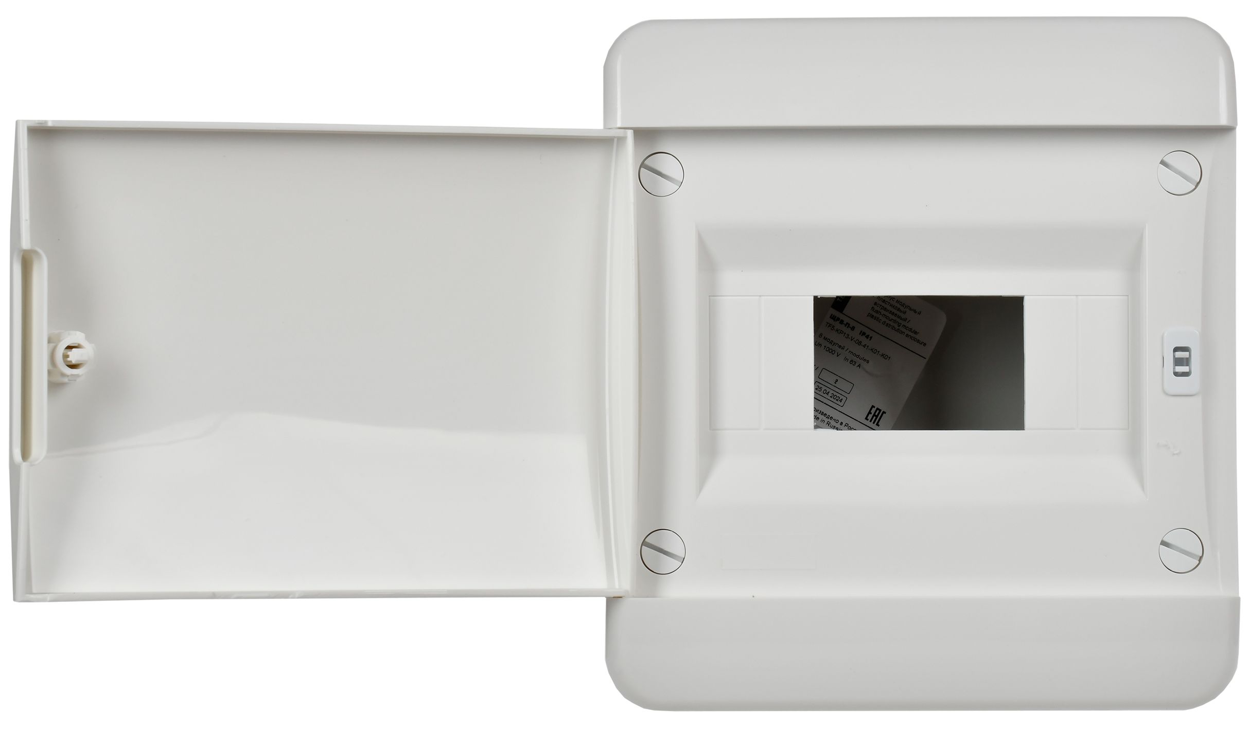             TEKFOR корпусы пластикалық ЩРВ-П-8 IP41 ақ есік IEK    