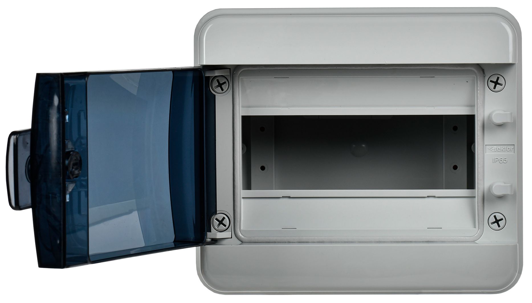             TEKFOR корпусы пластикалық КМПн-8 IP65 қара мөлдір есік IEK    