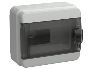 TEKFOR Корпус пластиковый КМПн-8 IP65 черная прозрачная дверь IEK