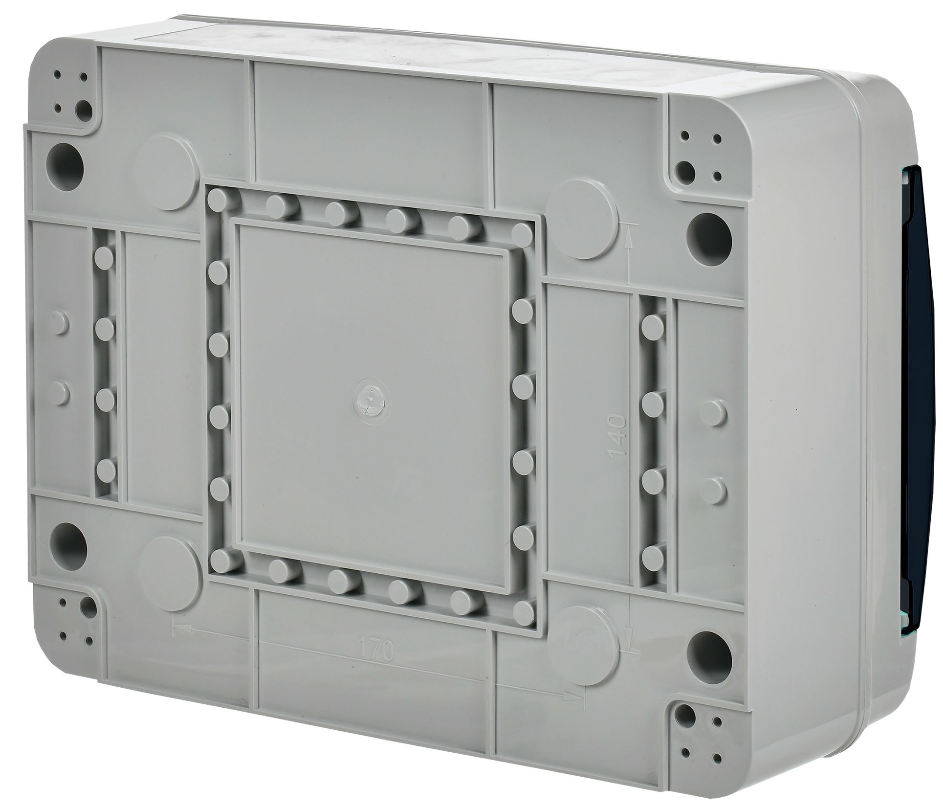             TEKFOR корпусы пластикалық КМПн-12 IP65 қара мөлдір есік IEK    