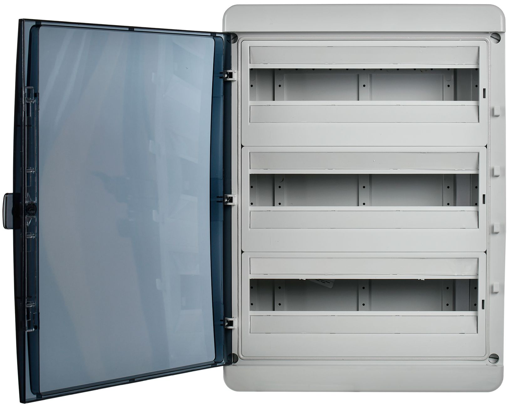             TEKFOR корпусы пластикалық КМПн-54 IP65 қара мөлдір есік IEK    