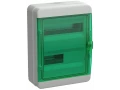 TEKFOR корпусы пластикалық КМПн-24 IP65 жасыл мөлдір есік IEK