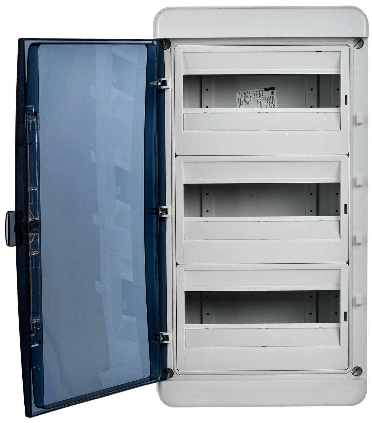             TEKFOR корпусы пластикалық КМПн-36 IP65 қара мөлдір есік IEK    