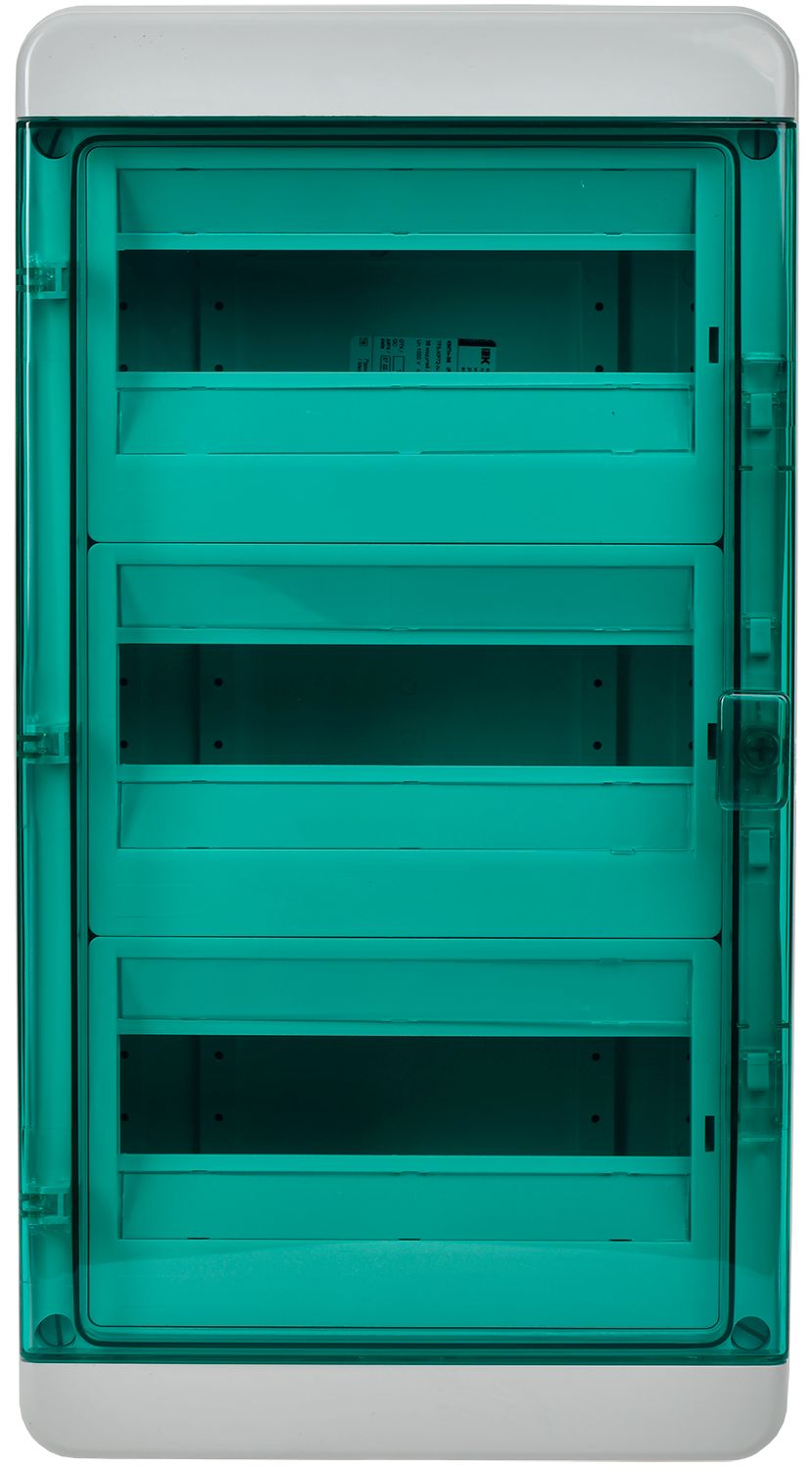             TEKFOR корпусы пластикалық КМПн-36 IP65 жасыл мөлдір есік IEK    