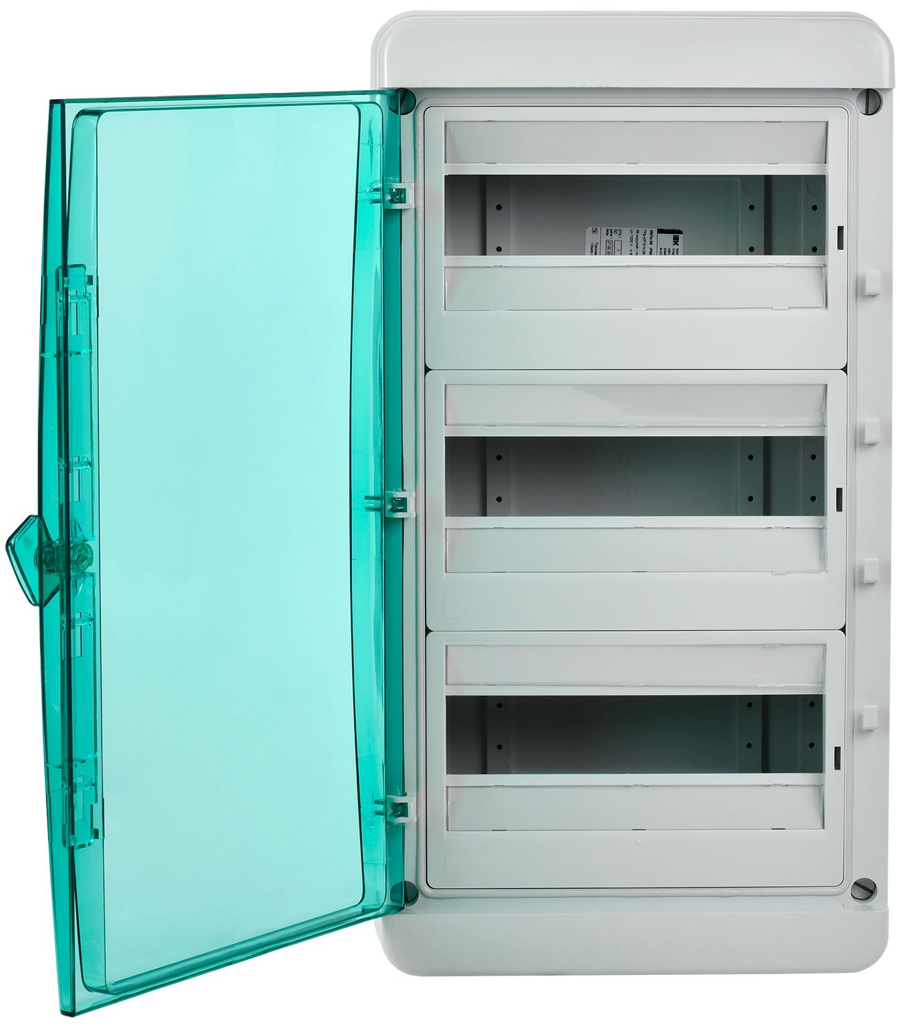             TEKFOR корпусы пластикалық КМПн-36 IP65 жасыл мөлдір есік IEK    