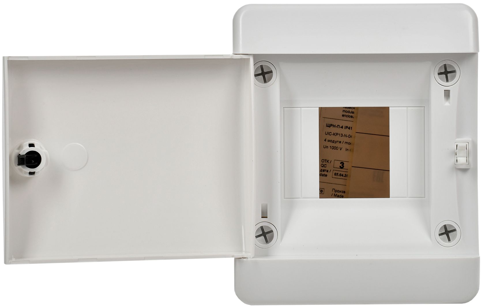             UNION Compact Пластикалық корпус ЩРН-П-4 IP41 ақ есік IEK    