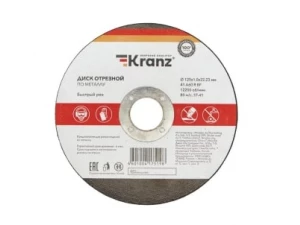 Диск отрезной по металлу 125х1,0х22,23мм KRANZ