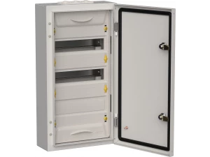 TITAN 5 Корпус металлический ЩРн-36 (1х36) 585х310х140мм IP54 серый (одна дверь) IEK