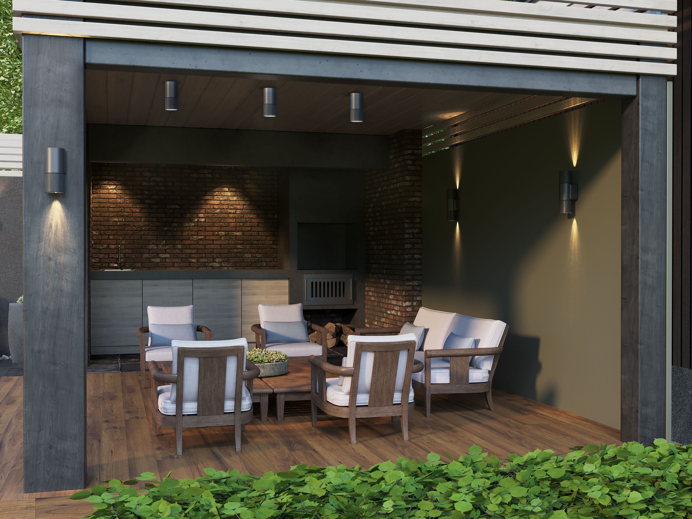             Шамшырақ, далаға орнатуға арналған 5110 төбелі, шамға  GX53 IP65 сұр IEK    