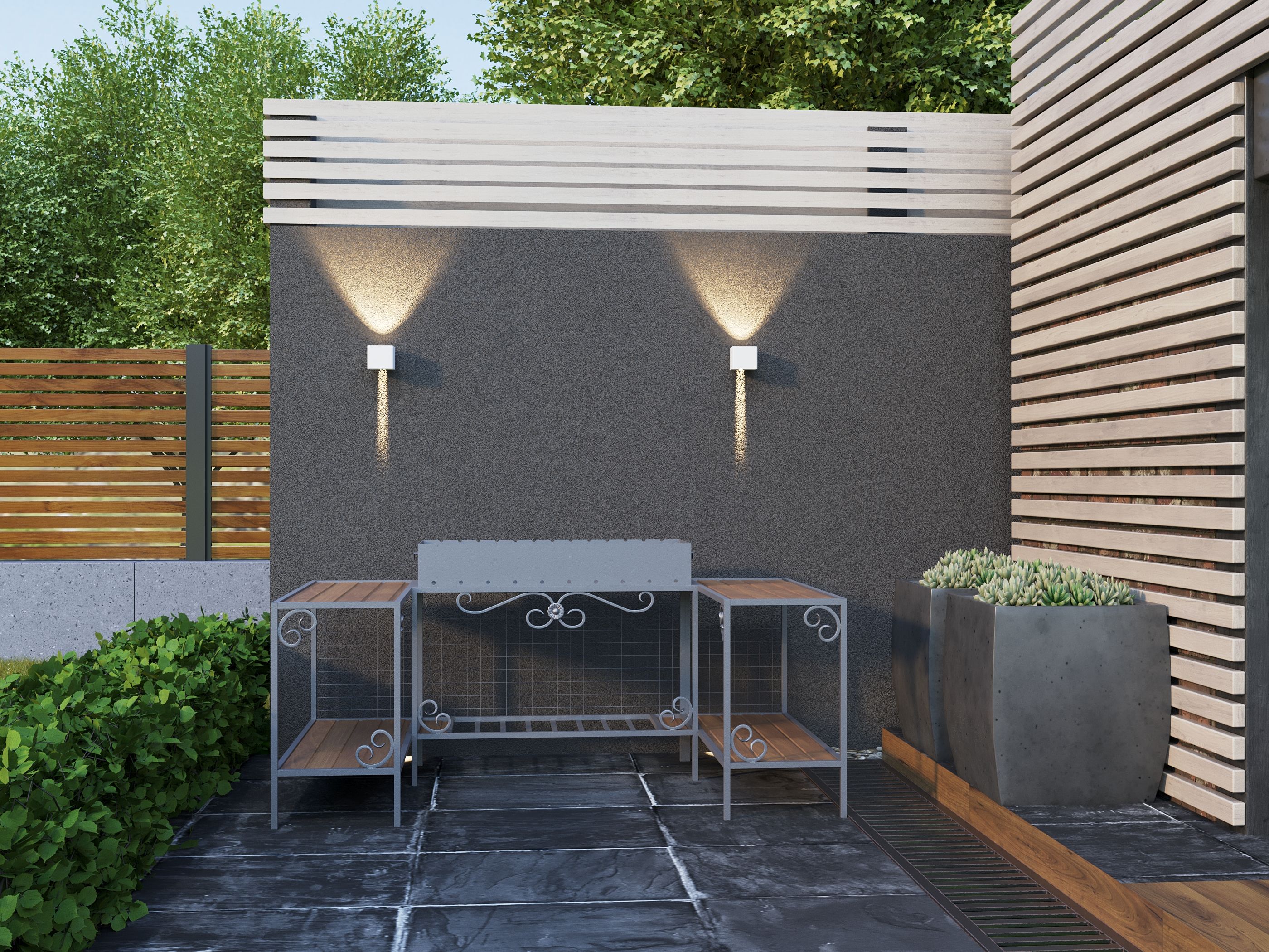             Шамшырақ, жарықдиодты, далаға орнатуға арналған 5111 қабырғалы 6Вт 4000К IP65 ақ IEK    