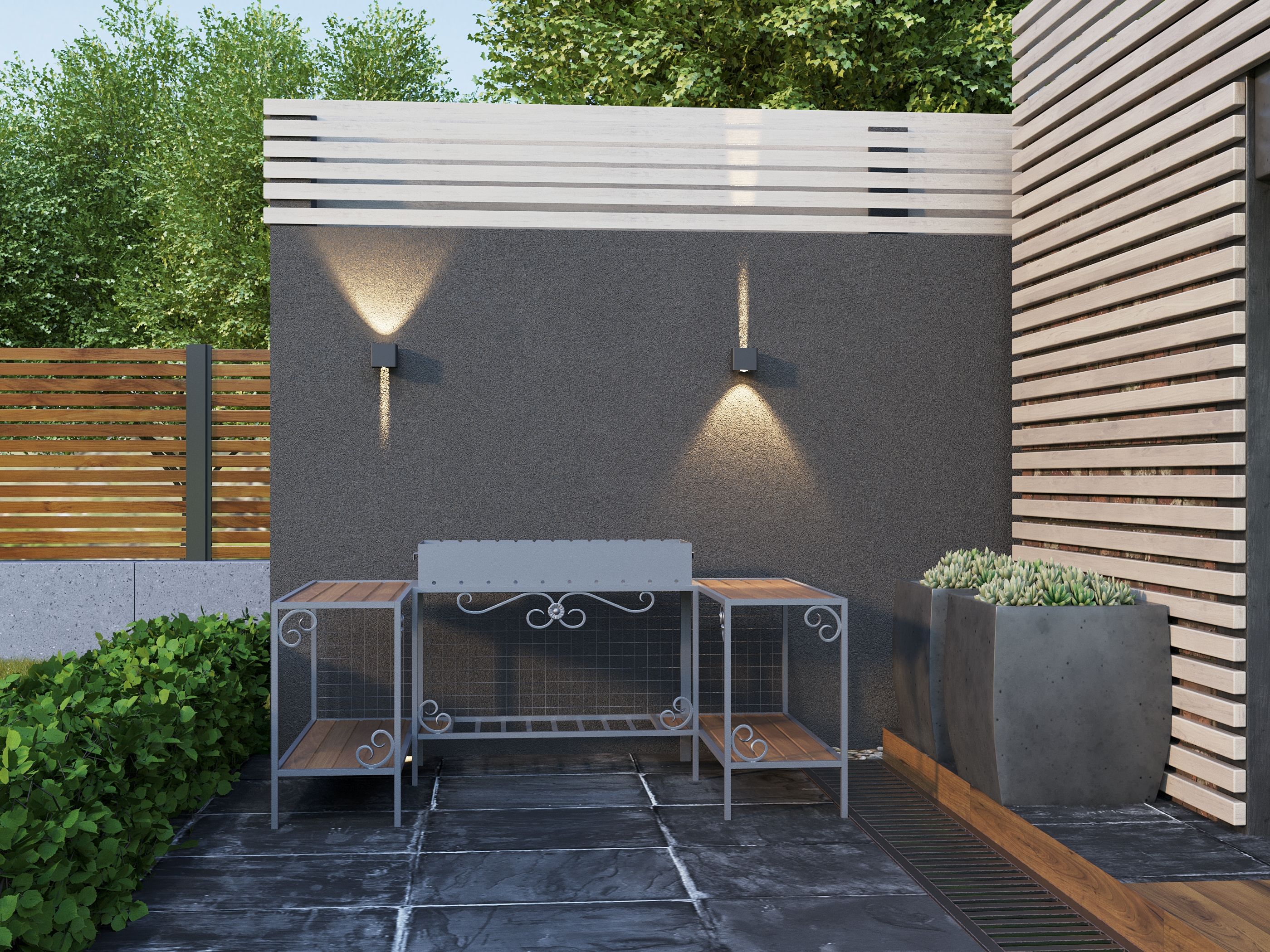             Шамшырақ, жарықдиодты, далаға орнатуға арналған 5111 қабырғалы 6Вт 4000К IP65 сұр IEK    