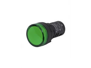 AD-22DS, зелёная, светодиодная матрица d=22мм, 24В AC/DC, IP65  (ЭТ)