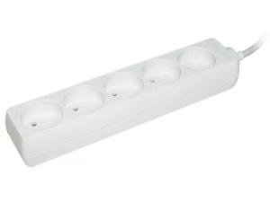 Удлинитель У5 5 мест без заземления 3м 2х0,75мм2 10А/250 IEK