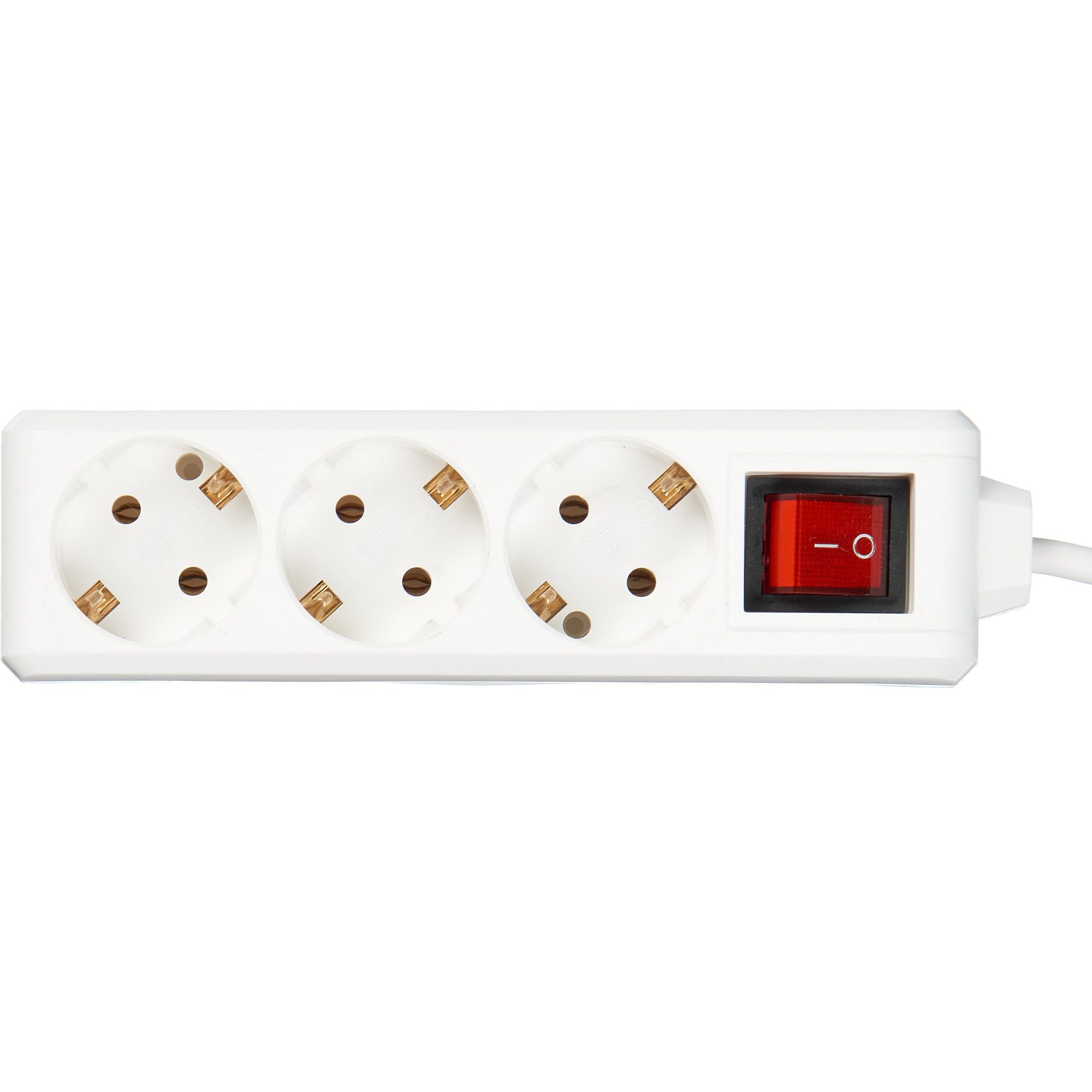             Ұзартқыш сым У03К ажыратқышпен 3 ұялы 2Р+РЕ/1,5м 3х1мм2 16А/250 ИЭК    