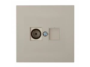 Розетка ТР-6641 песочный