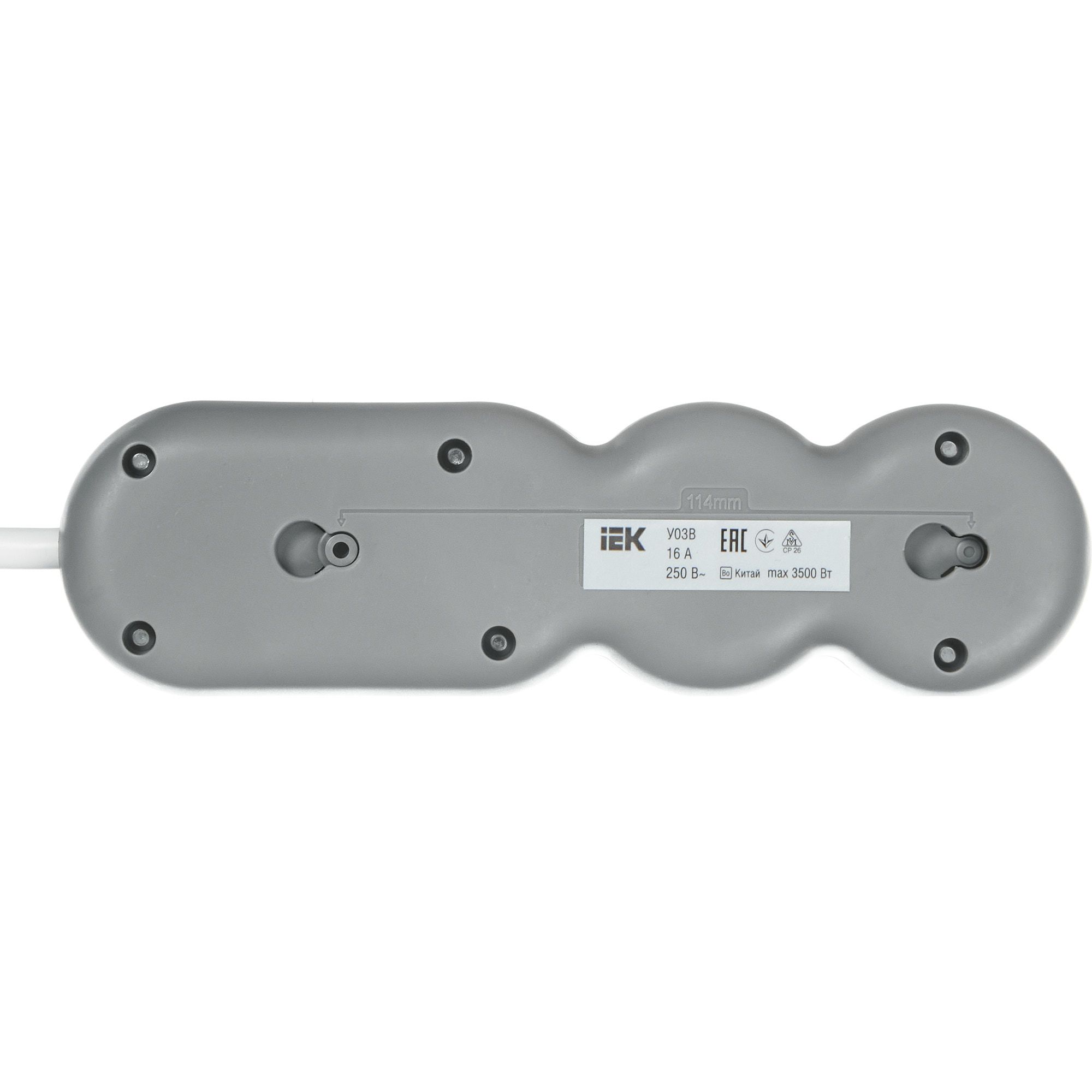             Ұзартқыш сым У03В 3 ұялы жерге тұйықталған 5м 3х1,5мм2 16А/250В UNO IEK    