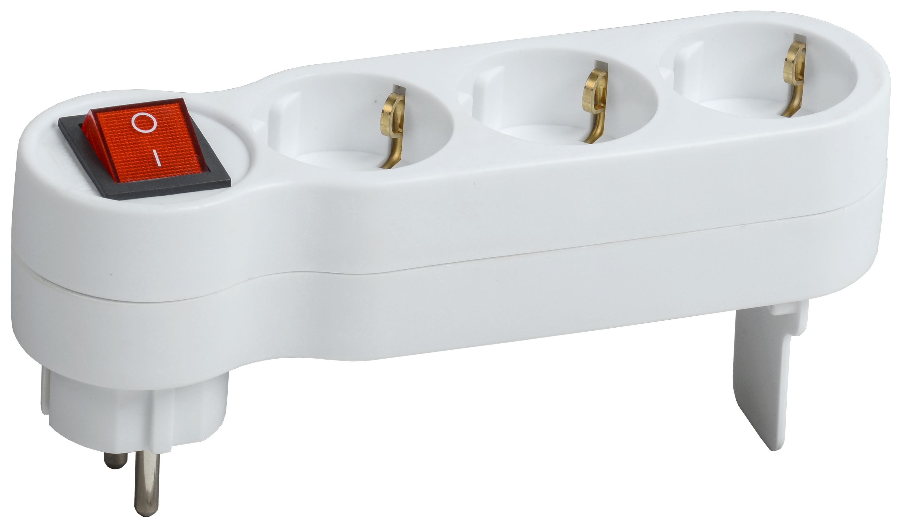             Үштік Т-01/03В 3 ұяшықты, жерге тұйықталған 16А ажыратқышпен, ақ IEK    