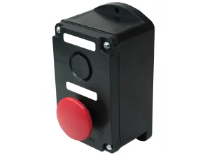 ПКЕ 222-2 У2, 10А, 660В, 2 элемента, чёрный цилиндр и красный гриб, накладной, IP54, пост управления