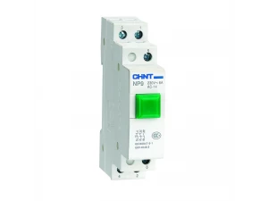 Кнопка модульная NP9-10/1 без подсветки, 1НО, зеленая (R) (R) CHINT 584052