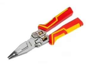 Плоскогубцы многофункциональные диэлектрические с тестером PRO 210мм KRANZ