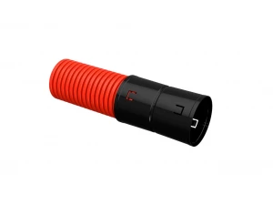 Труба гофрированная двустенная ПНД d=40мм красная (100м) ИЭК