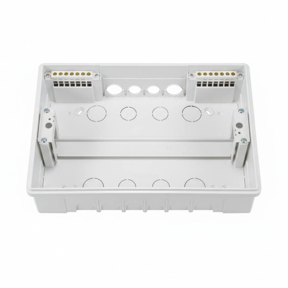             ЩРВ-П 14 модуль NOVA кіріктірілген пластик қара IP41 (220*319*76) FIXEL    