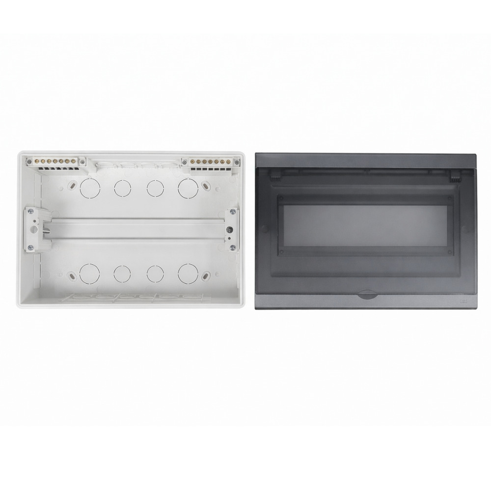             ЩРВ-П 14 модуль NOVA кіріктірілген пластик қара IP41 (220*319*76) FIXEL    