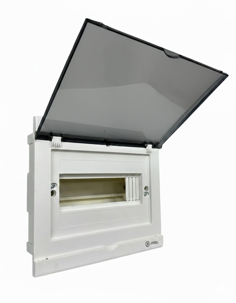             ЩРВ-П 10 модуль NOVA кіріктірілген, пластик, түтінді IP41 (220*247*76) FIXEL    