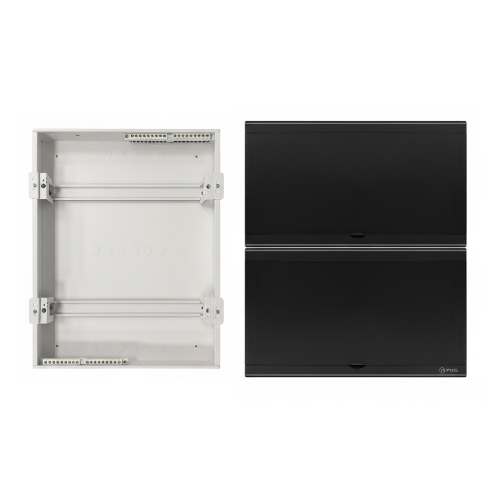             ЩРВ 36 (2х18) модуль NOVA кіріктірілген металл+пластик,  қара IP41 (502*391*80) FIXEL    