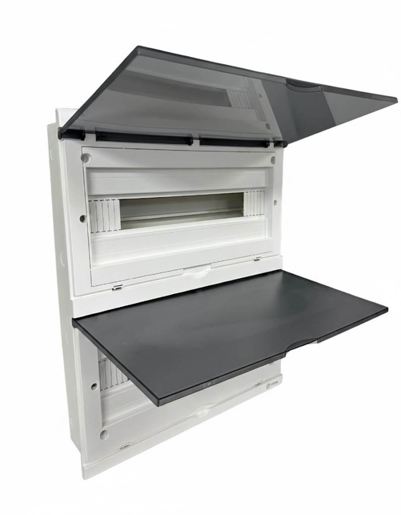             ЩРВ-П 40 (2х20) модуль NOVA кіріктірілген, пластик, түтінді IP41 (500*400*80) FIXEL    