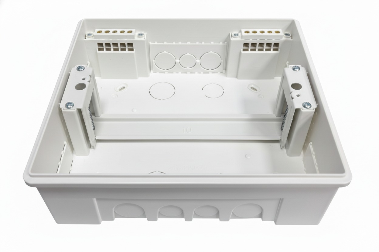             ЩРВ-П 10 модуль EDGE кіріктірілген, пластик, қара IP41 (220*247*76) FIXEL    