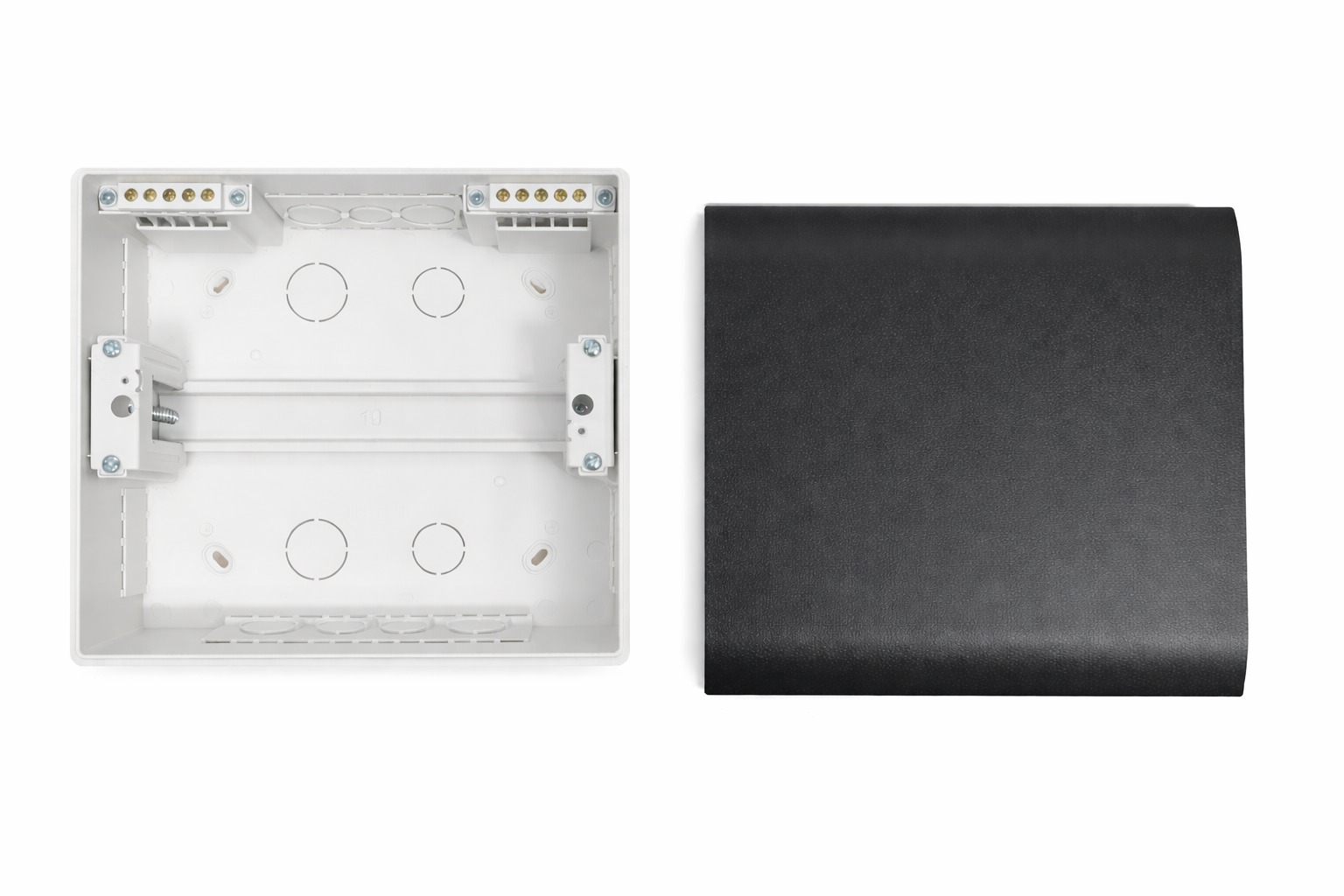             ЩРВ-П 10 модуль EDGE кіріктірілген, пластик, қара IP41 (220*247*76) FIXEL    