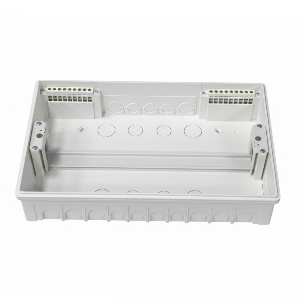             ЩРВ-П 18 модуль EDGE кіріктірілген, пластик қара IP41 (240*391*76) FIXEL    